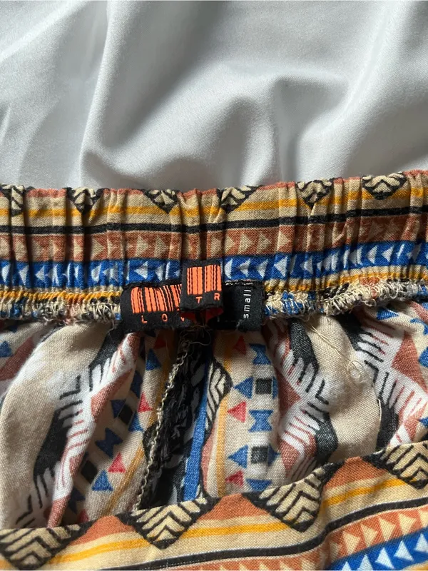 Love Tree Boho Wide-Leg Multicolor Printed Pants - Image 3