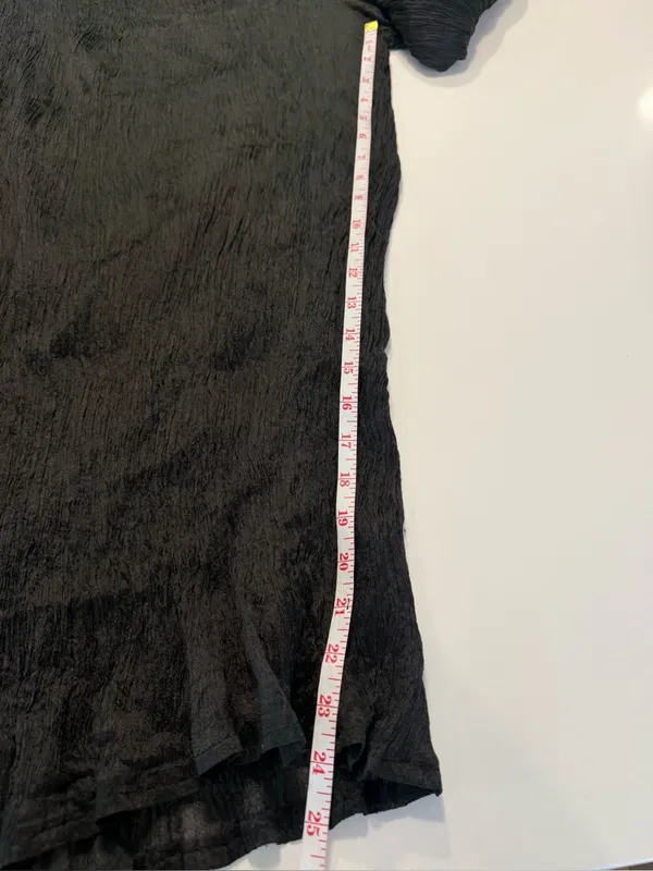 Black Crinkle‎ Wide-Leg Palazzo FlowlyPants Size Small - Image 11