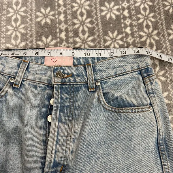 Revice Denim High Waisted Button Fly Jeans Light Wash Size 29 Minimalist Normcore - Image 9
