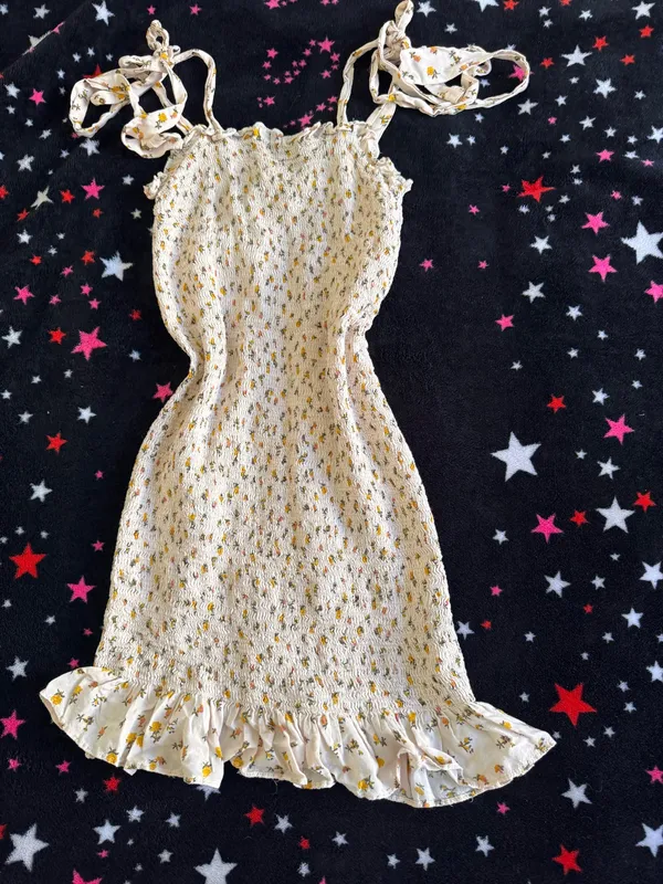 Free People Mini Dress Small Floral - Image 3