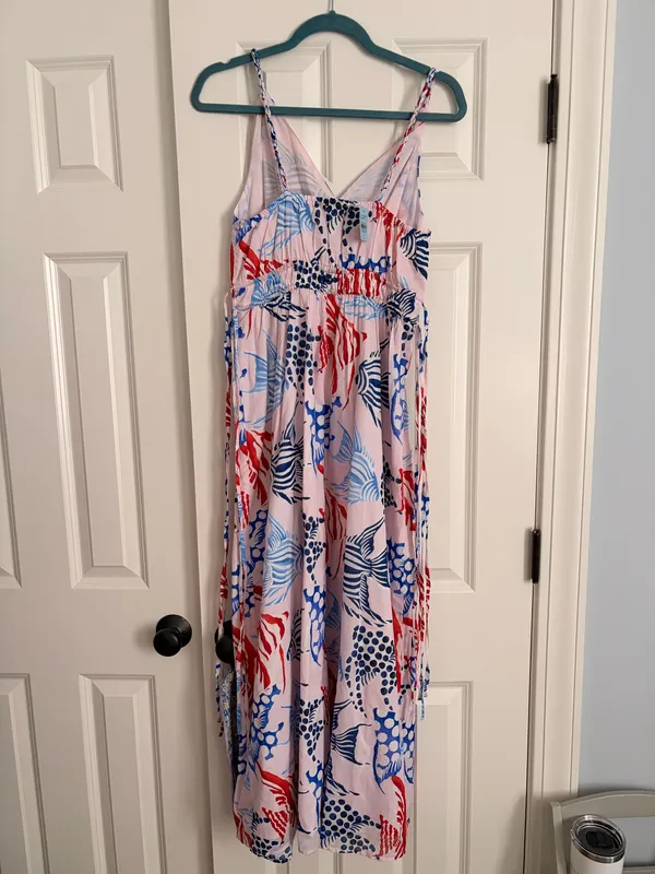 Loft Fish Double Side Tie Maxi Dress - Image 4
