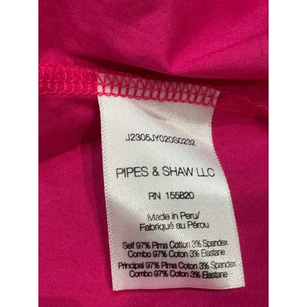 Veronica Beard Austyn Hot Pink Tiered Pima Cotton Midi Designer Chic Dress XS - Image 8