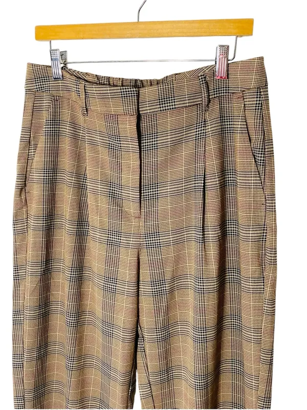 OLD NAVY Plaid Taylor Wide Leg Trousers - Image 3