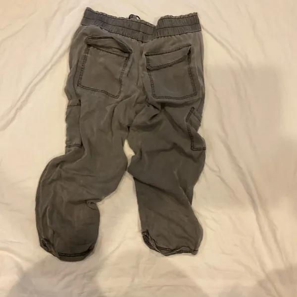 Free People Gray Cropped Jogger Pants - Image 5