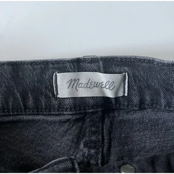Madewell The Perfect Vintage Wide-Leg Jean Size 27 Black Rinse - Image 4