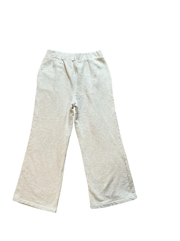 Grey & Gray Heather Beige Wide Leg Sweatpants Loungewear - Size Large - Image 2