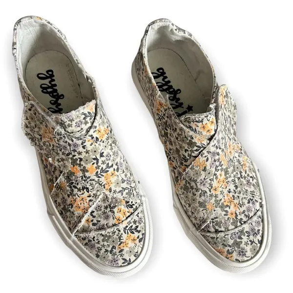 Gypsy Jazz Lavender Yellow Floral Ivory Sneaker - Image 13