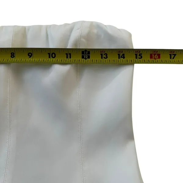 Meshki White Maci Crepe Mini Dress Women Size Medium NWT | 42-63 - Image 7