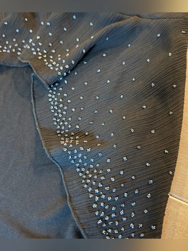 Vintage Y2K IZ Byer California Black Rhinestone Party Tank Top Large USA - Image 4