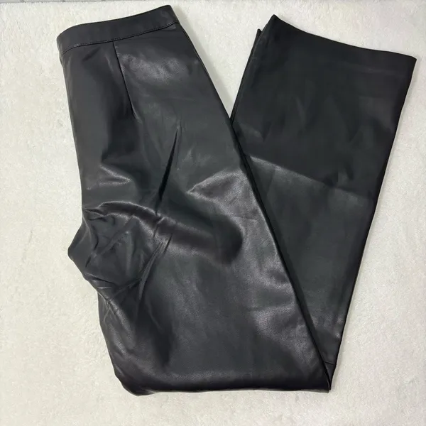 Princess Polly Zyaire Mid Rise Faux Leather Pants Black Size 4‎ - Image 14