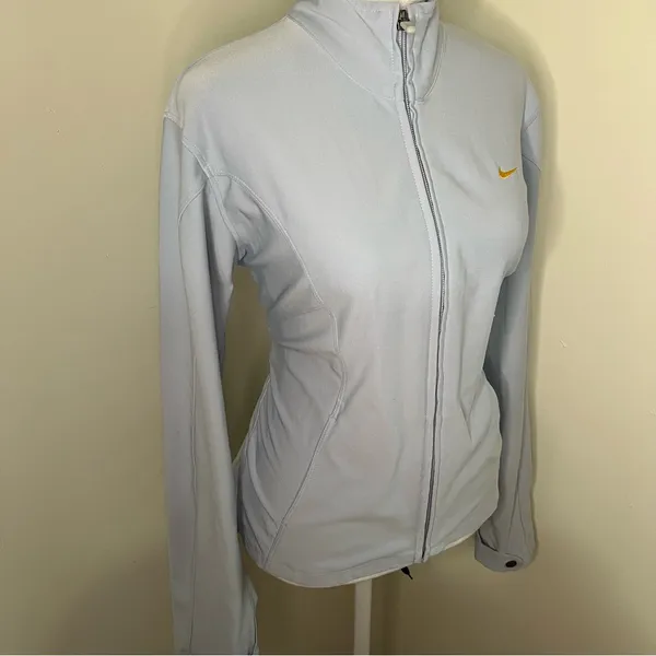 Nike Women's Light Blue Ski running‎ Jacket size M - Image 3