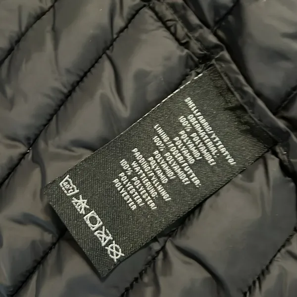 Tuxer Black Puffer Jacket with Hood‎ Womens Large Fitted Quilted Coat - Image 6