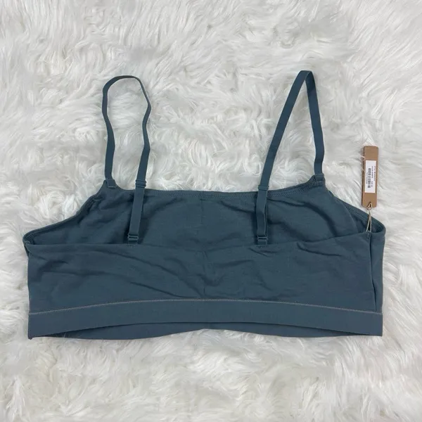 Skims Cotton Jersey Scoop Bralette Kyanite Size 3X - Image 5