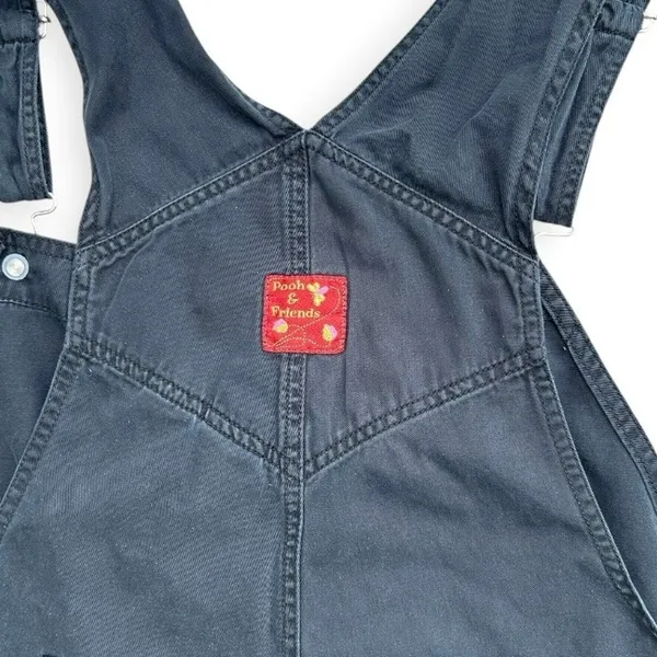 Vintage Winnie the Pooh Tigger Denim Shortalls Womens 26W/28W Disney Embroidered - Image 5