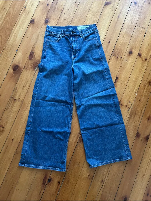 rag & bone Wide Leg Serena Crop Cropped Denim medium wash jeans 28 - Image 3