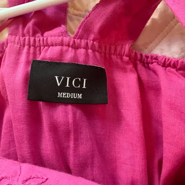 Vici Hot Pink Key Hole Maxi Dress - Image 7