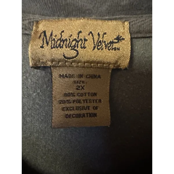 Midnight Velvet Women's Size 2X Gray Silver Embellishes Zip Up 2 pc‎ Track Suit - Image 6