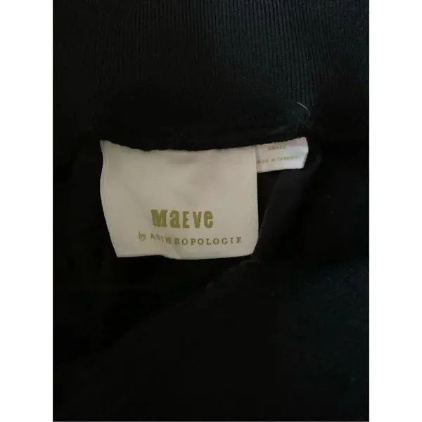 Maeve Anthropologie cargo joggers black women's size small - Image 3