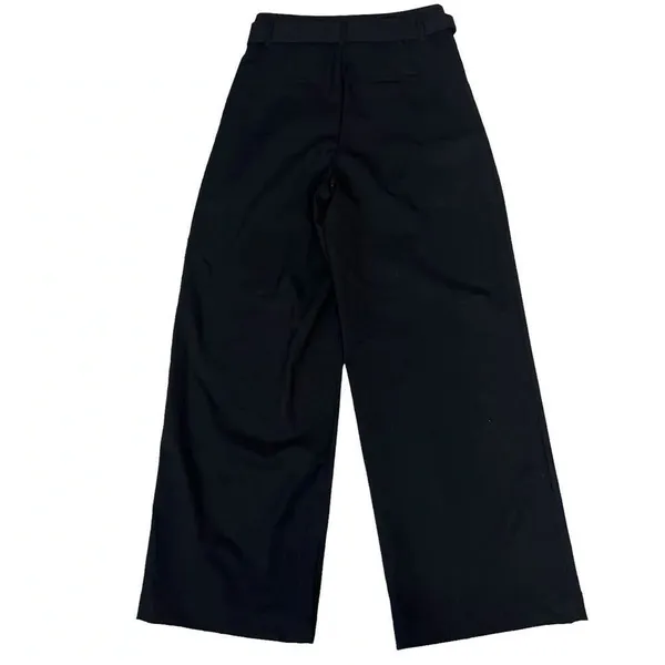 NWT A New Day Women's Black‎ Wide Leg Trousers Size 4 High-Waisted with Belt - Image 5