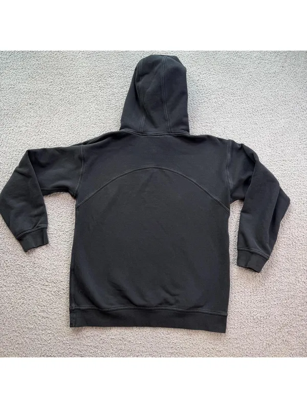 Lululemon Black Pullover Hoodie 10 Womens Athleisure Minimal Logo Sweatshirt - Image 2