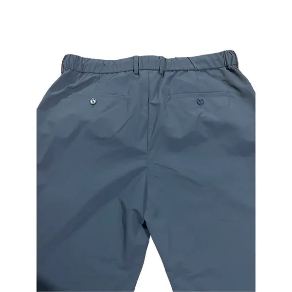 Zara womens blue business casual relaxed‎ fit pull on trousers sz 32 - Image 7