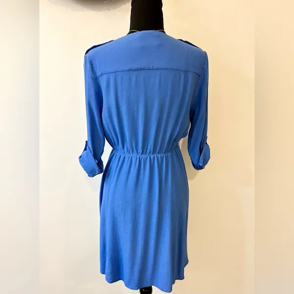 Maeve Lene Faux Wrap Dress in Blue Size XS - Image 5