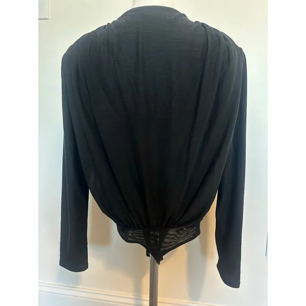 Abercrombie Fitch Black Long Sleeve Bodysuit Small - Image 7