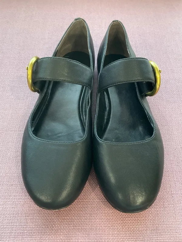 House of Harlow 1960 x REVOLVE Womens Clementine Flats in Black 6 Leather Shoes - Image 5