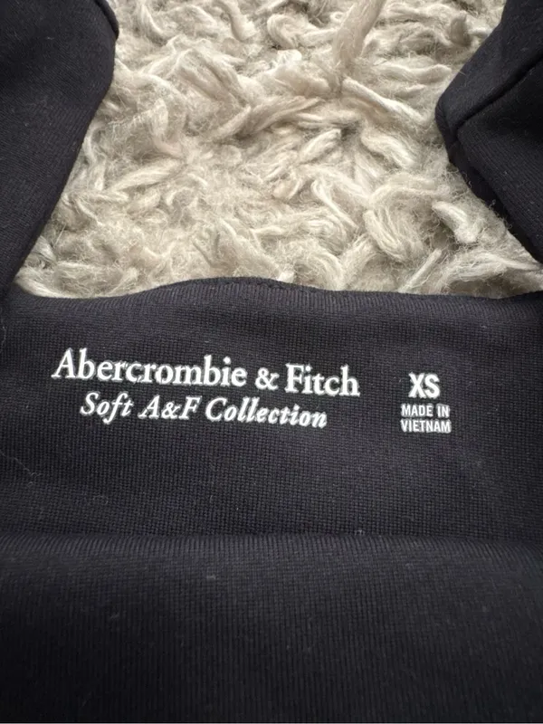 ABERCROMBIE & FITCH XS ✨ tank top bodysuit solid black excellent condition - Image 2