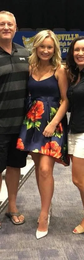 Floral Dress Blue Size 4 - Image 5