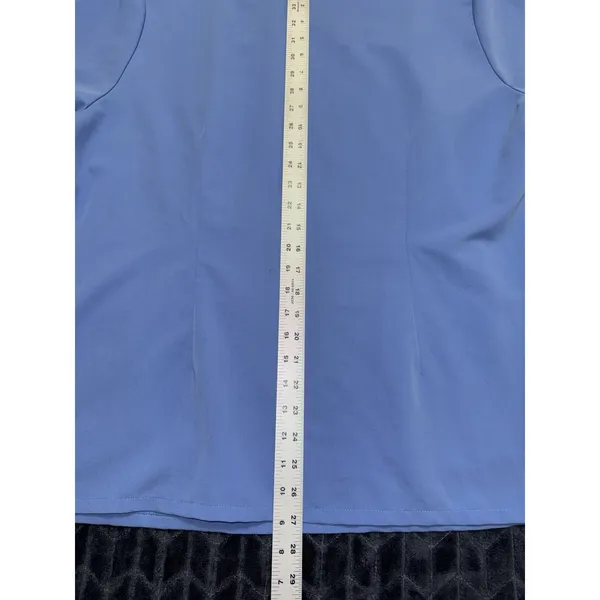 FIGS Women's Catarina V Neck Pocket Scrub Top Blue Short Sleeves Sz 3XL - Image 9