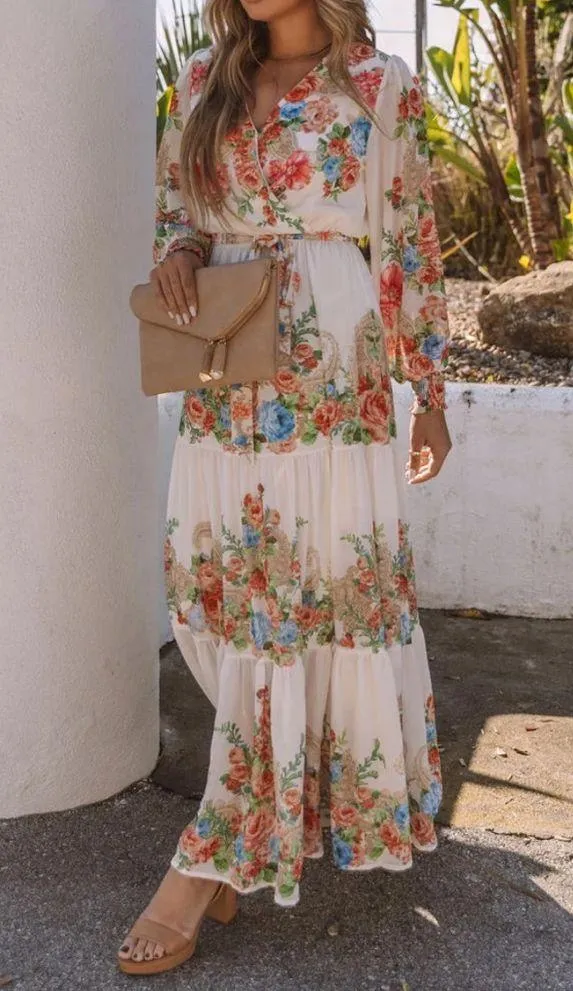 VICI | Joliet Floral Tiered Maxi Dress - Image 4