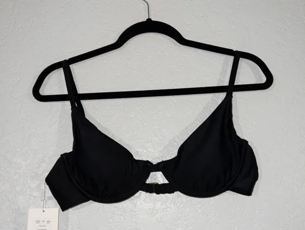 NWT Black The Sicily Swimsuit Top Size Large - Image 3