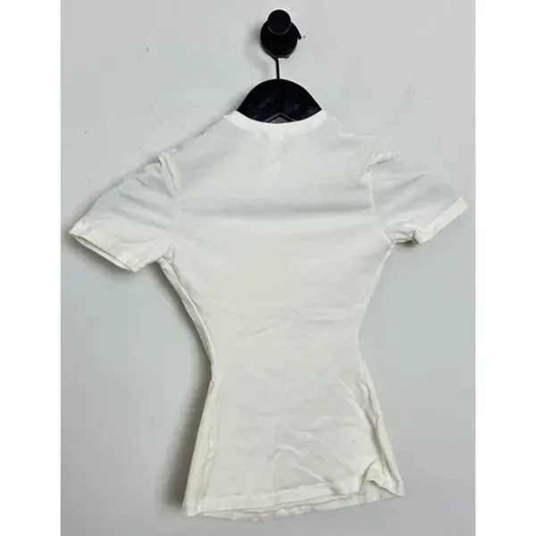 SKIMS Stretch Cotton Tee in Bone Size X-Small - Image 7