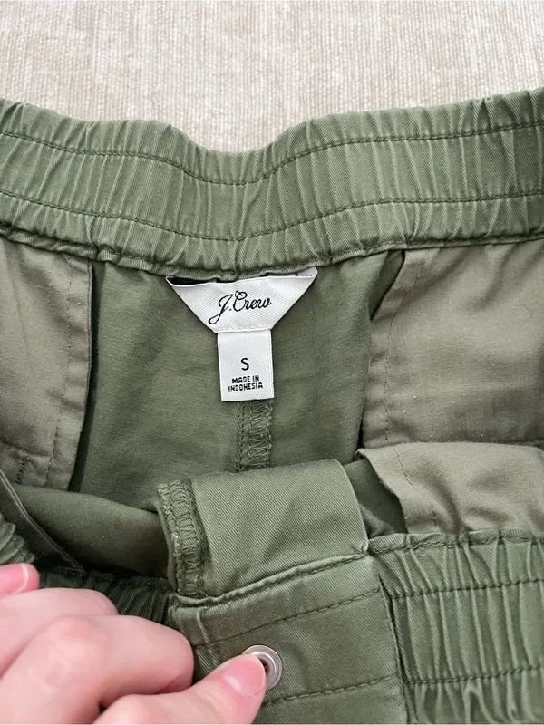 J. Crew Pull On Short in Lightweight Chino in Green Size Small - Image 5