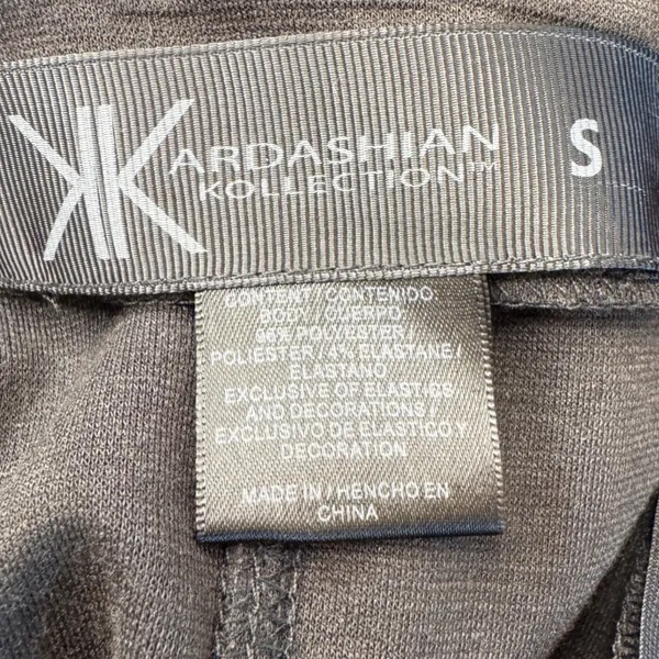 Kardashian‎ Kollection Black Strapless Bodycon Dress Ribbon Applique Small - Image 7