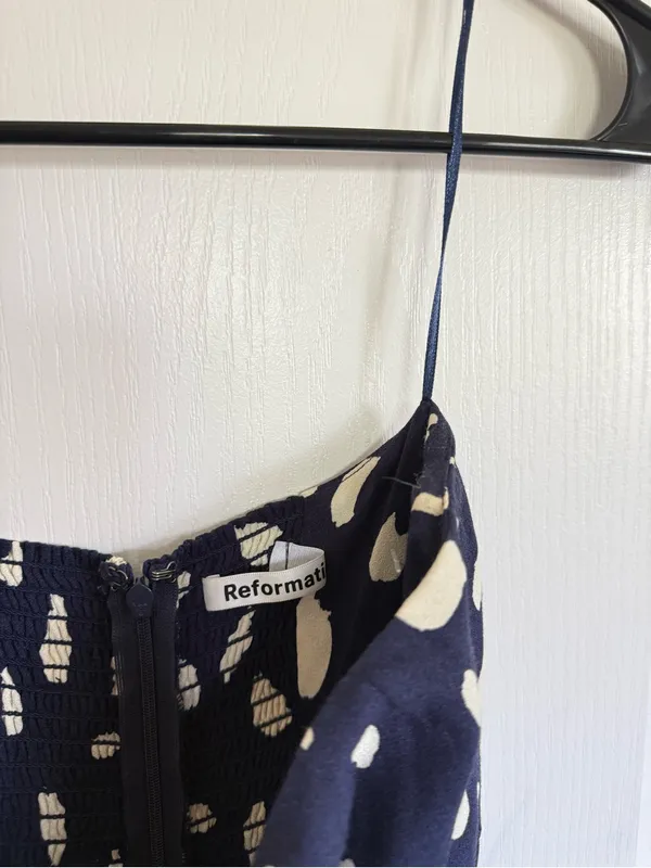 Reformation Abstract Print Aymeline Midi Dress - Image 3