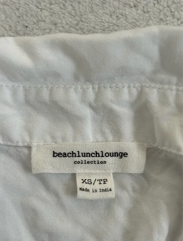 BeachLunchLounge Button Down White Shirt - Image 2