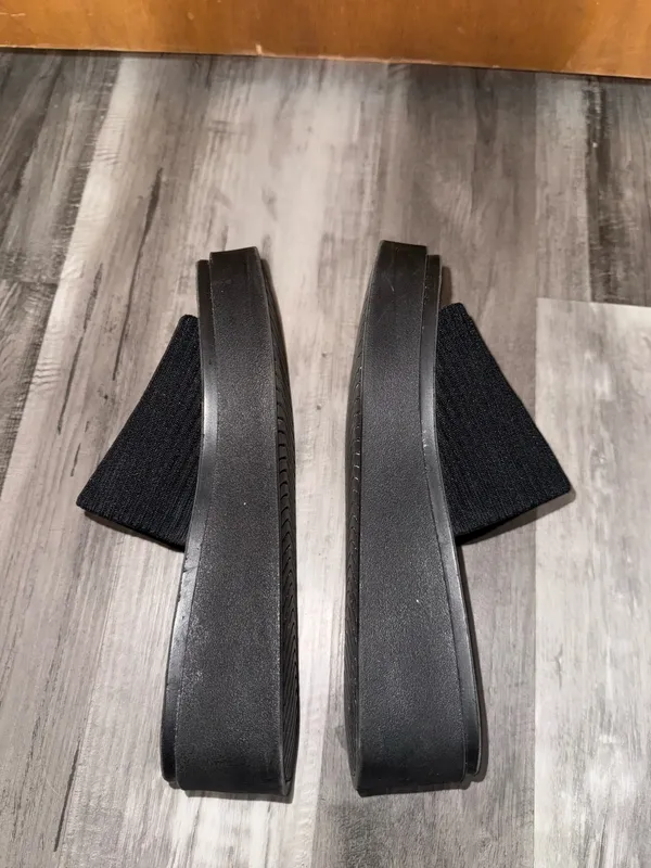 Steve Madden Sandals Platform Black - Image 2