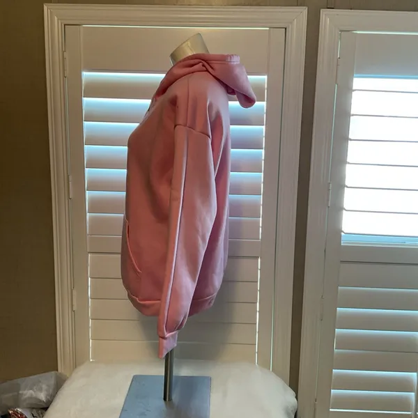 SHEIN Light Pink Fleece Hoodie - Image 4
