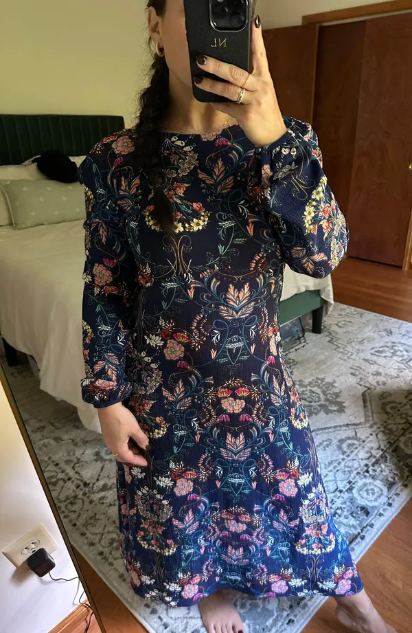 Lulus Midi Long Sleeve Dress - Image 2