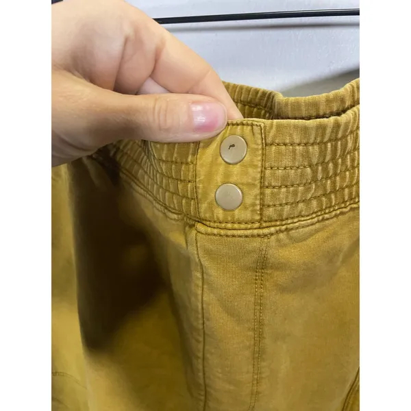 Saturday Sunday Anthropologie Theo Utility Jogger Women L Yellow Mustard Casual - Image 4