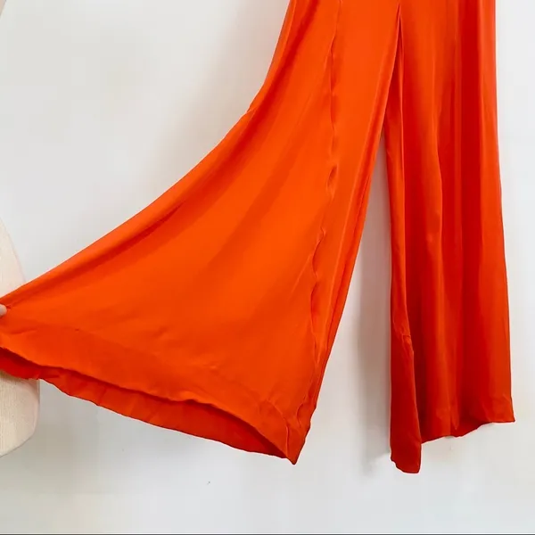 Wayne 100% silk straight leg trousers NEW - Image 7
