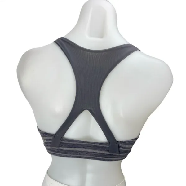 Lululemon 50 Rep Blue Striped Sleeveless Racerback Sports Bra Crop Tank Top Sz 6 - Image 2