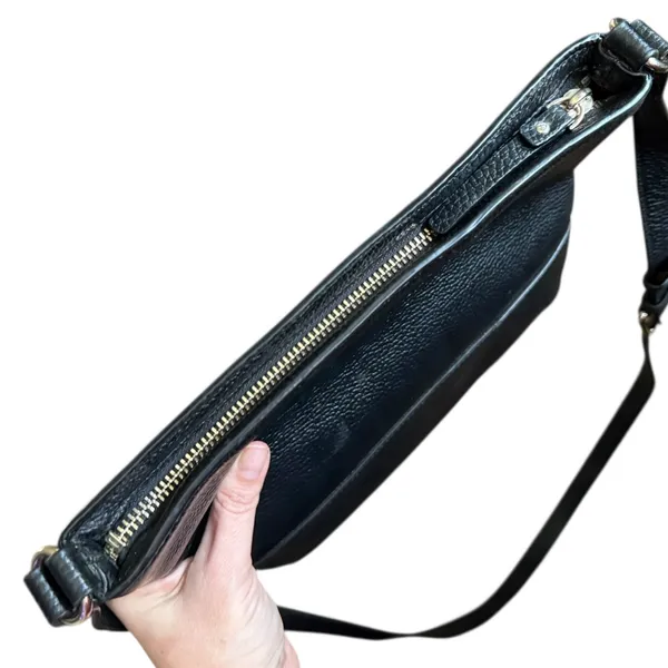 Kate Spade Black Pebbled Leather Crossbody Purse - Image 7