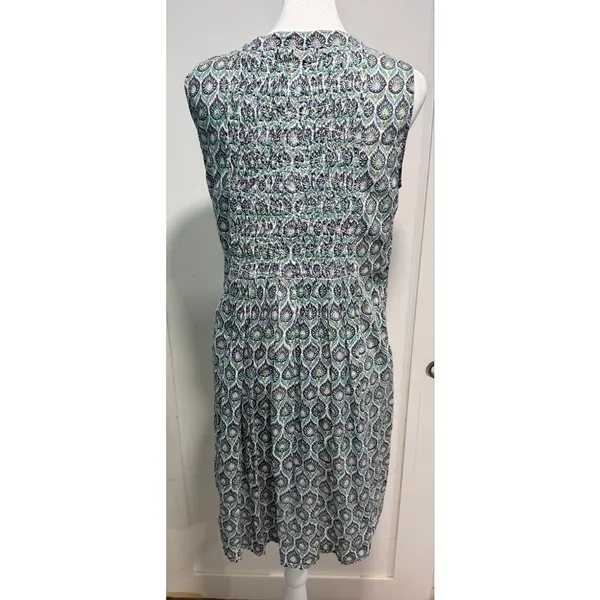 ROLLER RABBIT Featherweight Paisley Printed Sleeveless Cotton Dress Size S - Image 2