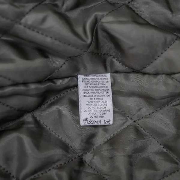 Sheryl Crow Military Patch Utility Vest Women's L Blue Quilted Lining Hooded‎ - Image 6