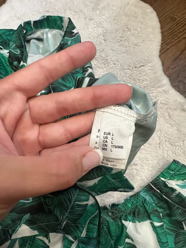 Amazon Tropical Print Pajama Set - Image 4