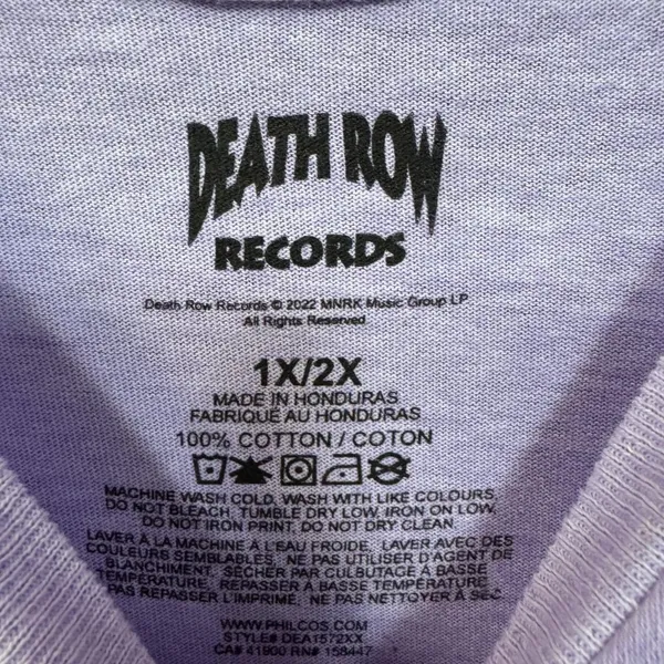 Death Row Records LBC Low Rider Rap Record Label Tee 1X/2X - Image 4