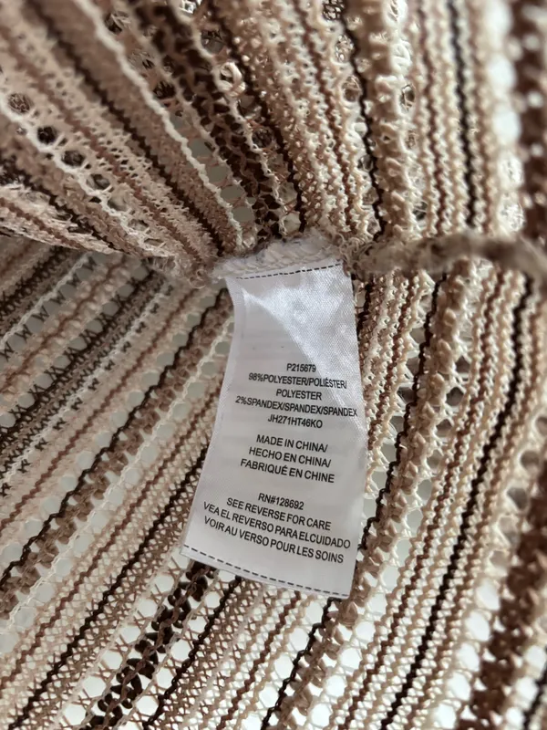 Almost Famous Brown and Cream Striped Long Sleeve - Image 7